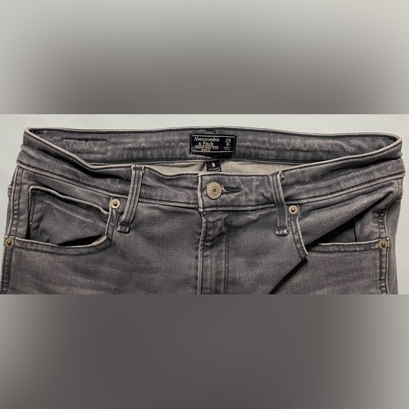 Abercrombie & Fitch Simone High Rise Ankle Jeans Gray Charcoal Size 29/8 - Picture 5 of 12